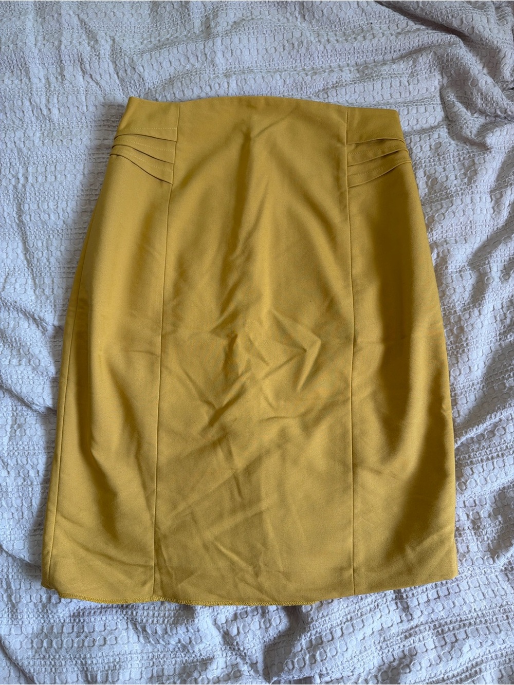 Express Mustard Yellow Pencil Skirt